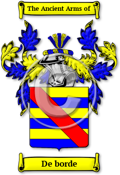 De borde Family Crest Download (jpg) Legacy Series - 150 DPI